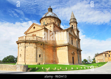 Madonna Di San Biagio Kirche Montepulciano in der Toskana, Italien, Europa Stockfoto