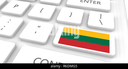 Litauen Racing in die Zukunft Stockfoto