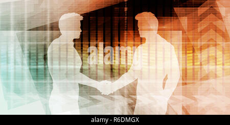 Business Handshake Stockfoto