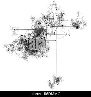 Stadt Blueprints Stockfoto