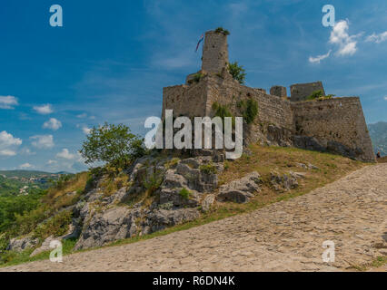 Festung Klis in der Nähe von Split - Kroatien Stockfoto