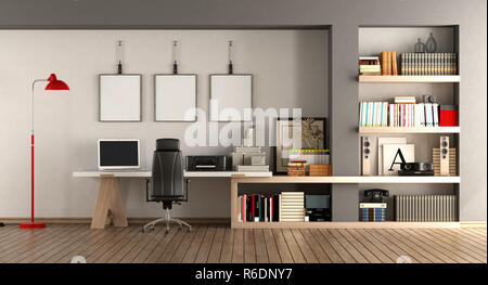 Moderne home Arbeitsplatz Stockfoto