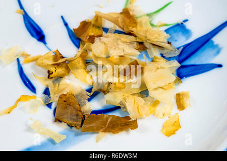 Japanische Bonito Flocken Stockfoto