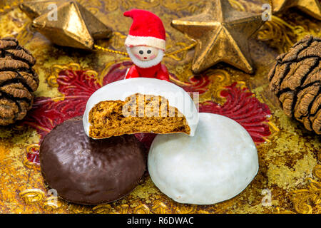 Deutsche Weihnachtskuchen Pfeffernuss Stockfoto