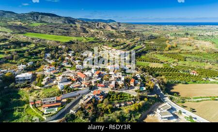 Antenne Goudi, Paphos, Zypern Stockfoto