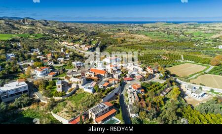 Antenne Goudi, Paphos, Zypern Stockfoto