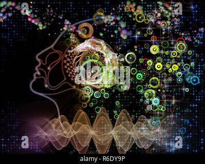 Virtuelle Maschine Bewusstsein Stockfoto