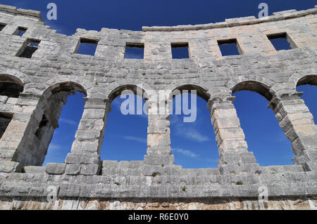 Kroatien, Pula, Pula Arena ist der Name Der Amphitheater in Pula, Kroatien Stockfoto