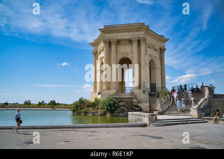 Montpellier, Frankreich - 18. AUGUST 2018: La Promenade du Peyrou Stockfoto