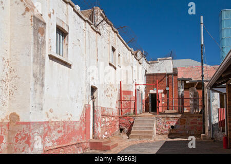 Constitution Hill war ein Gefängnis untergebracht Mahatma Gandhi und Nelson Mandela und jetzt ist die Heimat des Verfassungsgerichts, Johannesburg, Südafrika Stockfoto