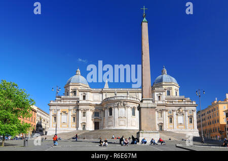 Die Basilika Santa Maria Maggiore, Piazza Del Esquilino, Rom, Italien Stockfoto