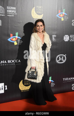 Rom, 03 Dic 2018 - Auditorium della Conciliazione - PREMIO LOUIS BRAILLE XXIII edizione Chantal Sciuto Credit: Giuseppe Andidero Stockfoto