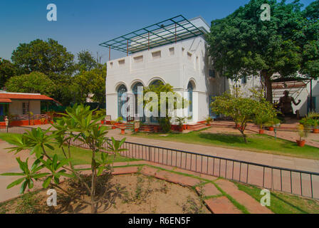 Die Gandhi Smriti Museum widmet sich Mahatma Gandhi, gelegen auf T-Stücke Januar Straße in Neu Delhi, Indien Stockfoto