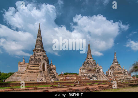 Großer Stein Buddha Kopf In Feigenbaum Wurzeln, Wat Mahathat, Ayutthaya, Thailand, Südostasien, Asien Stockfoto