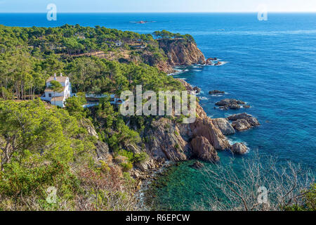 Nettes Detail aus Costa Brava Küsten in Spanien, La Fosca Stockfoto