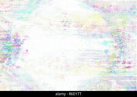Hintergrund mit Farbverlauf glitch Wirkung, universelle Muster Stockfoto