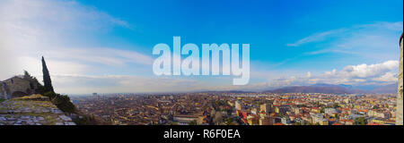 Panorama von der Burg von Brescia, Italien Stockfoto