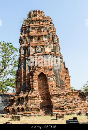 Wat Phra Mahathat, Ayutthaya Historical Park, Thailand Stockfoto