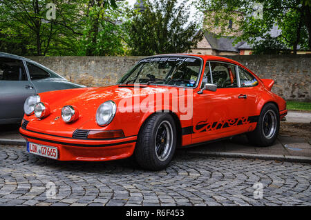 FULDA, Deutschland - Mai 2013: Porsche 911 930 Carrera retro Auto am 9. Mai 2013 in Fulda, Deutschland Stockfoto