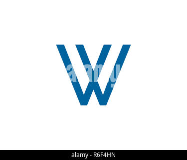 W Schreiben logo Stockfoto