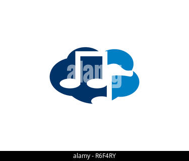 Wolke Musik logo Stockfoto