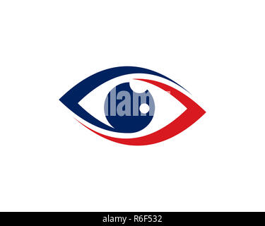 Eye Care logo Vorlage Stockfoto