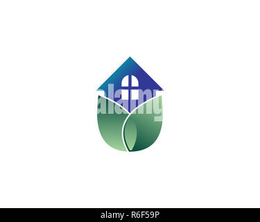 Green House logo Stockfoto