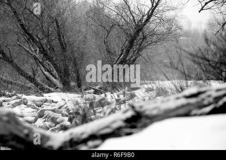 Winter Szenen von Downtown Calgary Stockfoto