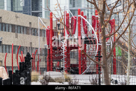 Winter Szenen von Downtown Calgary Stockfoto