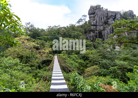 Wunderschöne Landschaft an Masungi Georeserve, Rizal, Philippinen Stockfoto