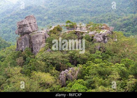 Wunderschöne Landschaft an Masungi Georeserve, Rizal, Philippinen Stockfoto