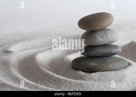 Strand meditation Stockfoto