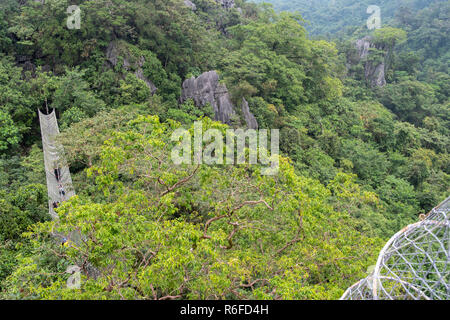 Wunderschöne Landschaft an Masungi Georeserve, Rizal, Philippinen Stockfoto