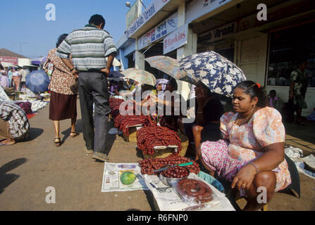 Freitag, Markt, mapusa, Goa, Indien Stockfoto