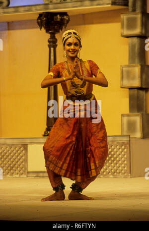 Bharatanatyam, Sadhir Attam, Indischer klassischer Tanz, indien, asien, NEIN Stockfoto