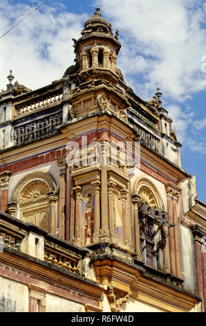 Nattukkottai Chettiars Häuser, Nagarathars Häuser, Chettinad, Chettinadu, Tamil Nadu, Indien, Asien, Asien, Indien Stockfoto