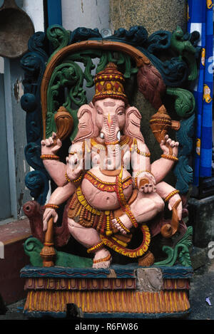 Idol von Lord Ganesh (Elefant Gott geleitet), Indien Stockfoto