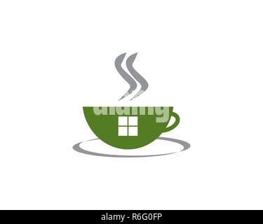 Tea House logo Stockfoto