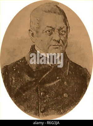 Französischen revolutionären Figuren - Portrait von Adolphe Thiers (1797-1877), eine zentrale Figur in der Juli Revolution von 1830 und der Französischen Revolution von 1848. Er war ein Staatsmann Journalist und Historiker und war Autor von Histoire de La Révolution Française. Stockfoto