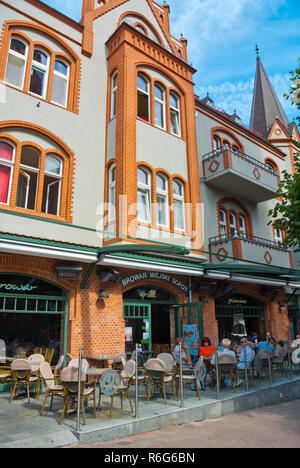 Browar Miejski Sopot, Brauerei Restaurant, Bohaterow Monte Cassino, Sopot, Polen Stockfoto