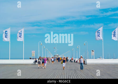 Molo, der Pier, Sopot, Polen Stockfoto