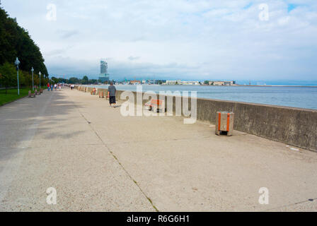 Strandpromenade, Gdynia, Polen Stockfoto