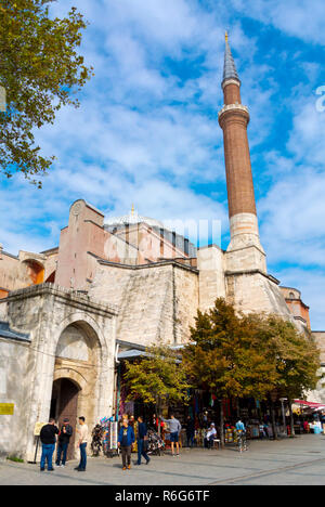 Die Hagia Sophia, Ayasofya Meydani, Fatih, Istanbul, Türkei, Eurasien Stockfoto