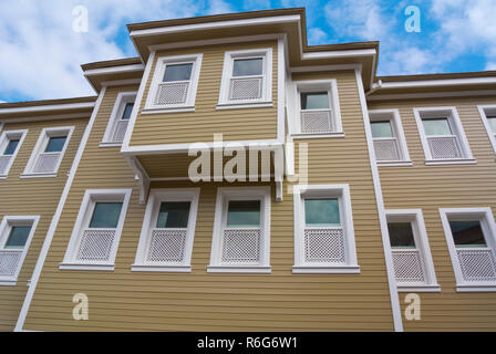 Traditionelle osmanische Ära Holz Wohnhaus, Sultanahmet, Fatih, Istanbul, Türkei, Eurasien Stockfoto