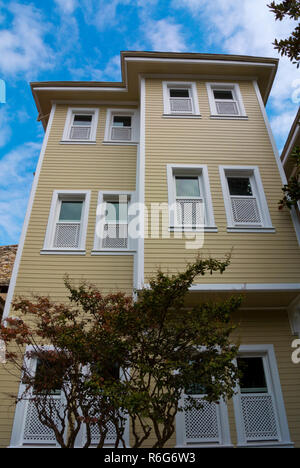 Traditionelle osmanische Ära Holz Wohnhaus, Sultanahmet, Fatih, Istanbul, Türkei, Eurasien Stockfoto