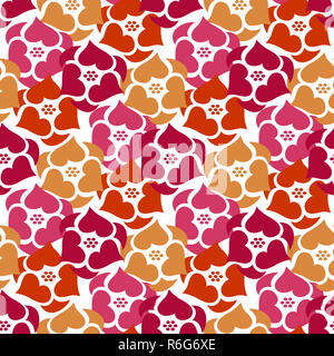 Blumen nahtlose Muster Hintergrund wilde Rosen. Einfache stilisierte Dekoration. Geometrische vintage Muster mit floralen Elementen Stockfoto