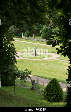 Subtile, anspruchsvoll und voller Geschmack Garten und Chateau La Chatonniere Stockfoto