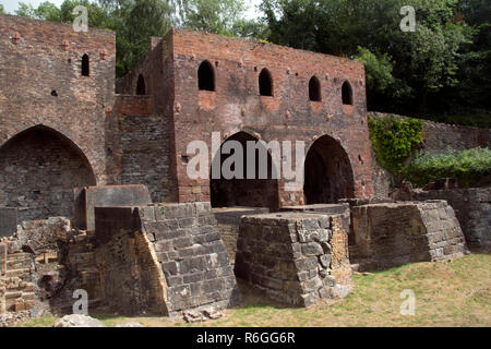 SHROPSHIRE; IRONBRIDGE; Blists Hill Victorian TOWN; HOCHOFEN Stockfoto