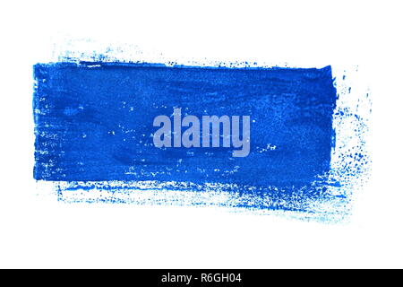 Isolierte blau unordentlich Farbe Streifen Stockfoto
