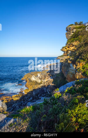 Manly Beach Steilküsten, Sydney, Australien Stockfoto